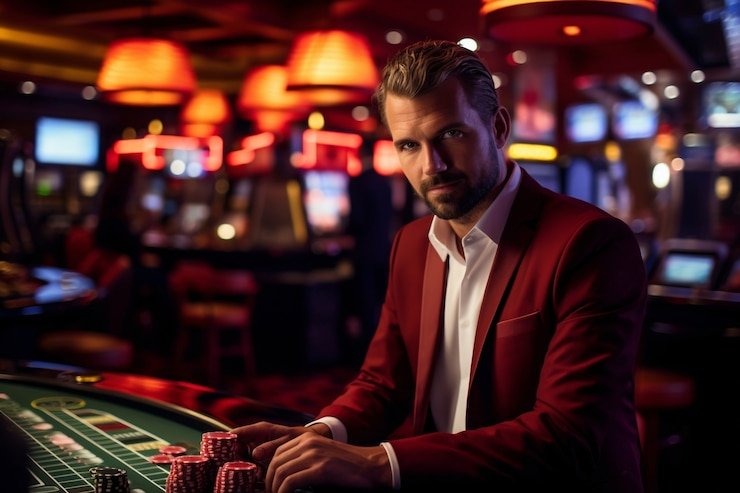 Tampilan langsung roulette Eropa dengan dealer yang memutar roda